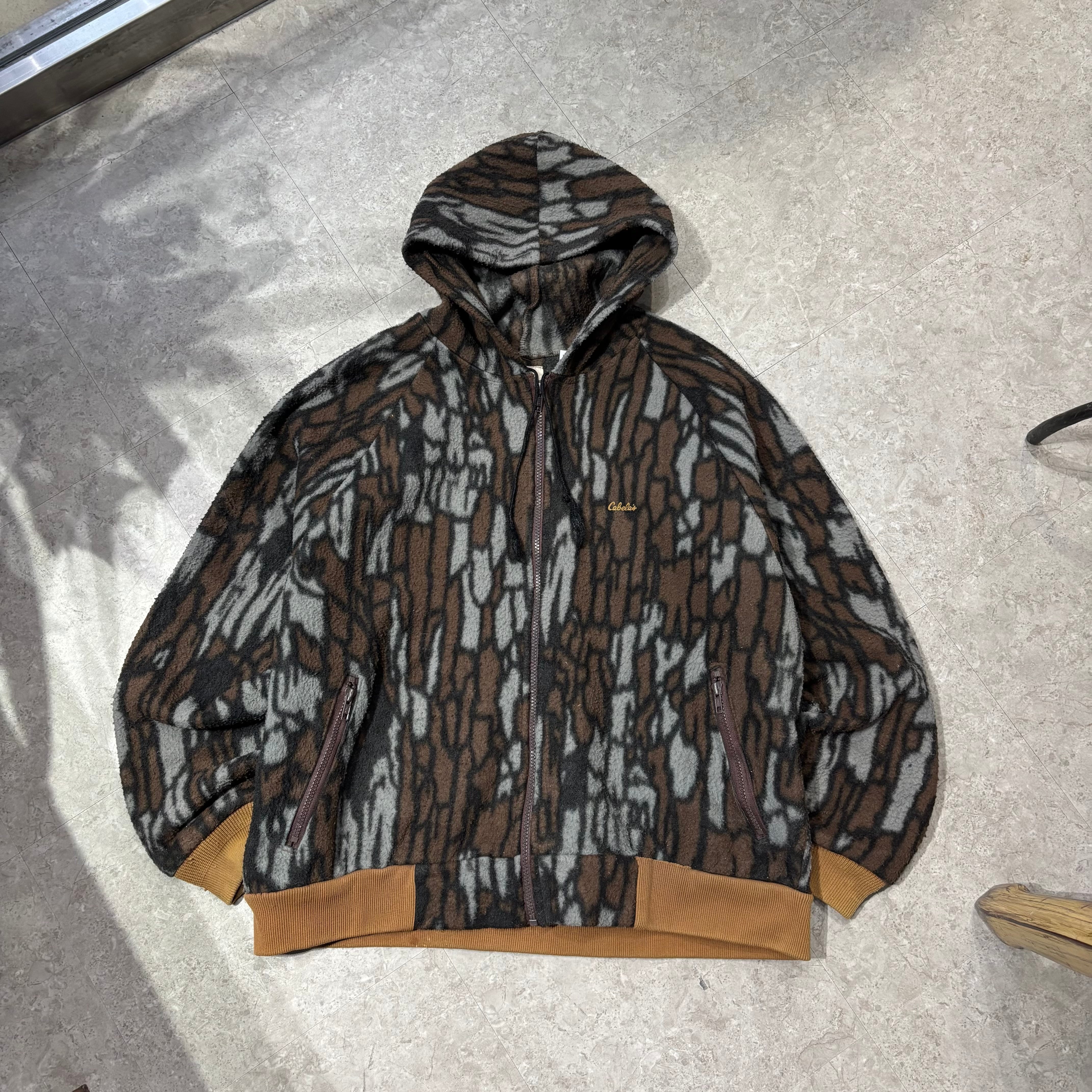 〜80s Cabela's " Trebark camouflage "fleece zip up hoodie【仙台店】