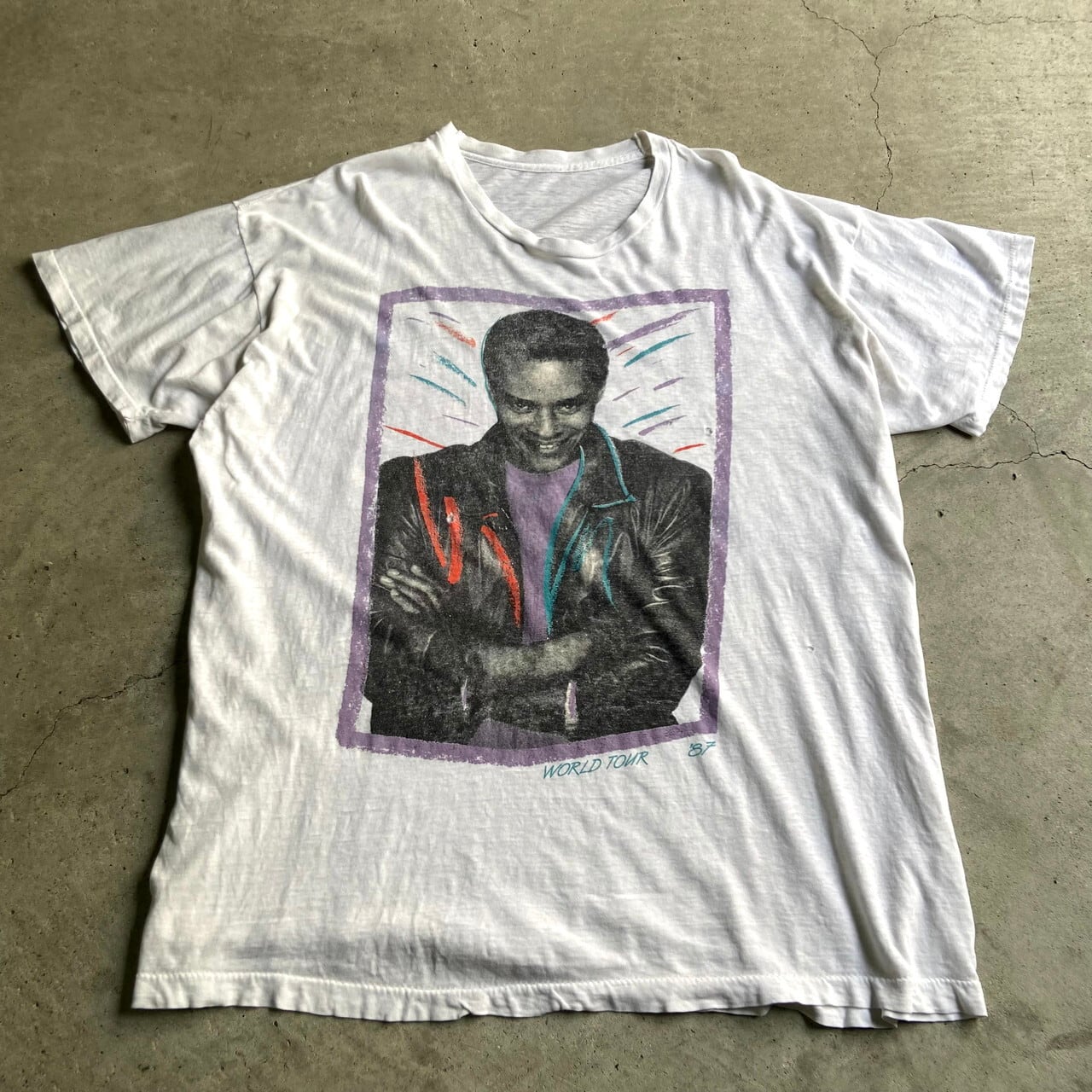 80年代 AL JARREAU CHAKA KHAN TOUR 1987 アーティストTシャツ メンズ