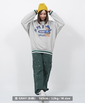 \SALE/◆ヘビーウェイト ベアープリント スウェットシャツ◆br-40122