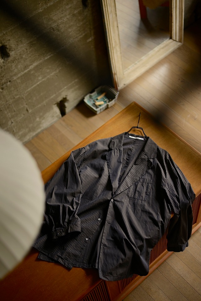 ANSNAM / Ex. Big pajacket (check linen / Italia)