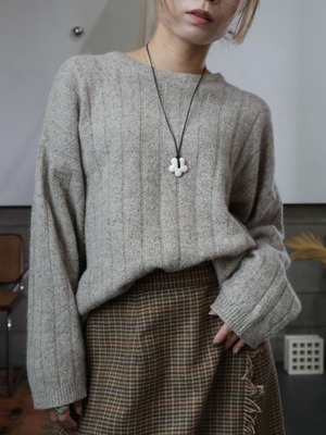 <vintage>mix beige knit