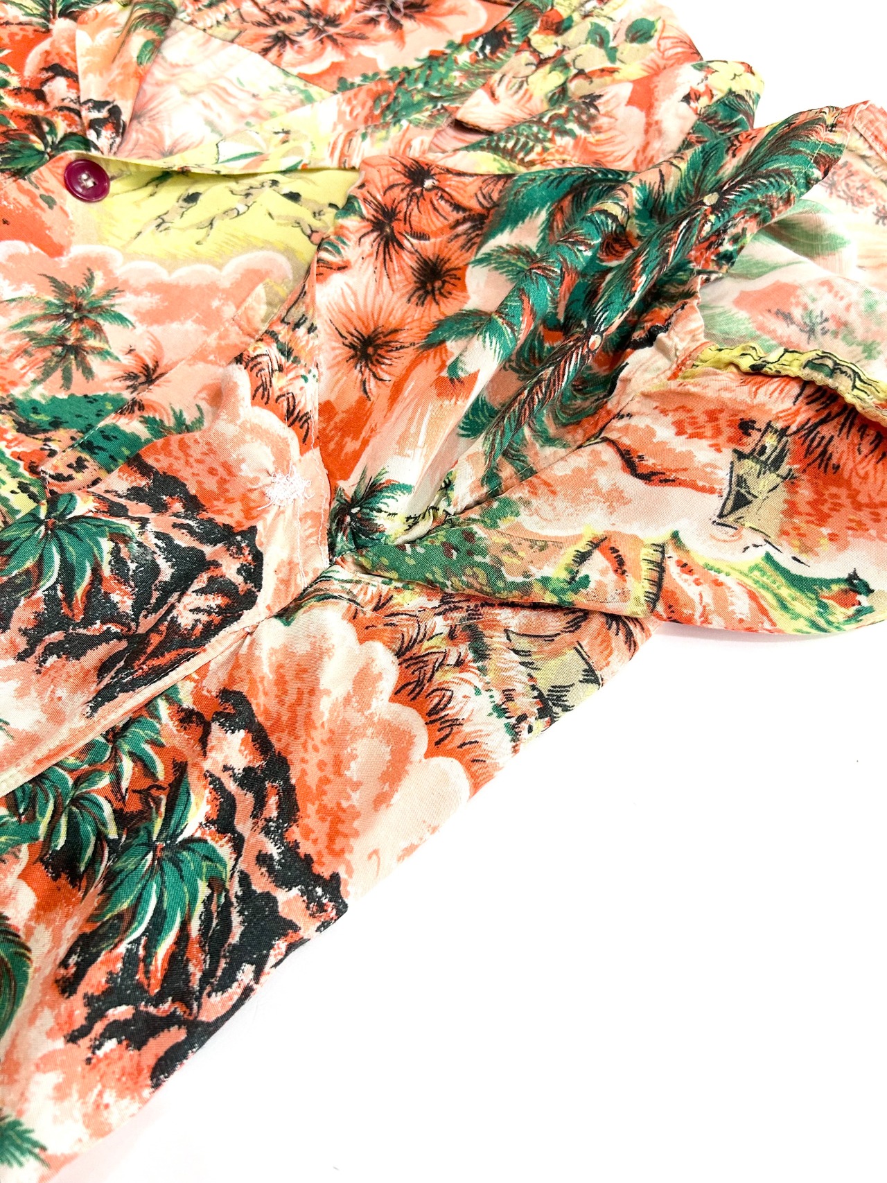 60s S/S HAWAIIAN SHIRT Size L程