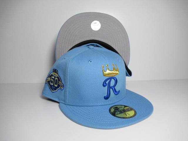 NEW ERA 59fifty Kansas City Royals カンザスシティ・ロイヤルズ　Sky Blue