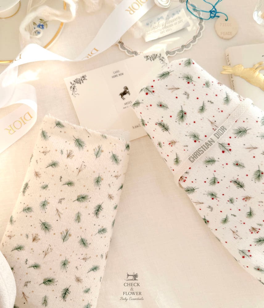 【即納】クリスマスリース 起毛 綿 生地25FW