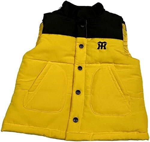 阪神タイガース 子供用 防寒ベスト 中綿  イエロー　可愛いロゴ 130cm ベスト こども服 服 ふく 衣装 キッズ アウター
