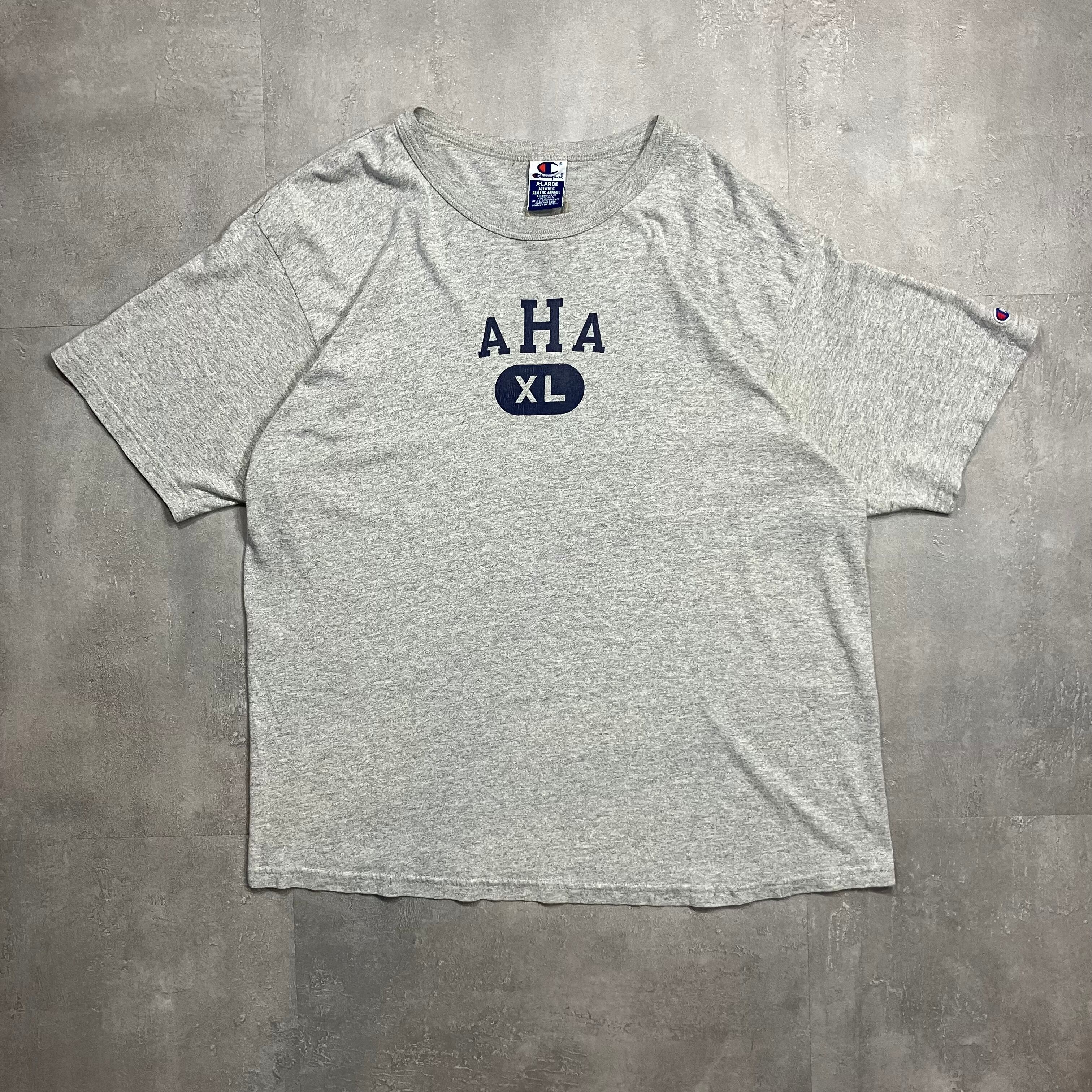 《XL size》champion チャンピオン 90s~ プリントTシャツ グレー No.3802