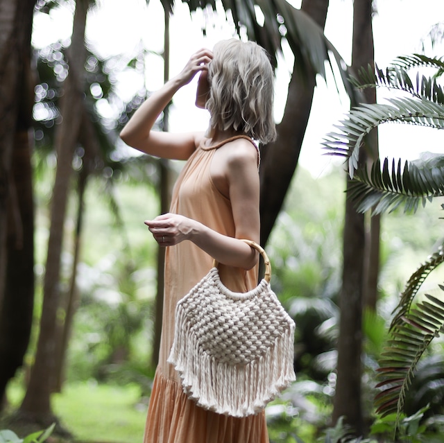 Bamboo Macrame Bag