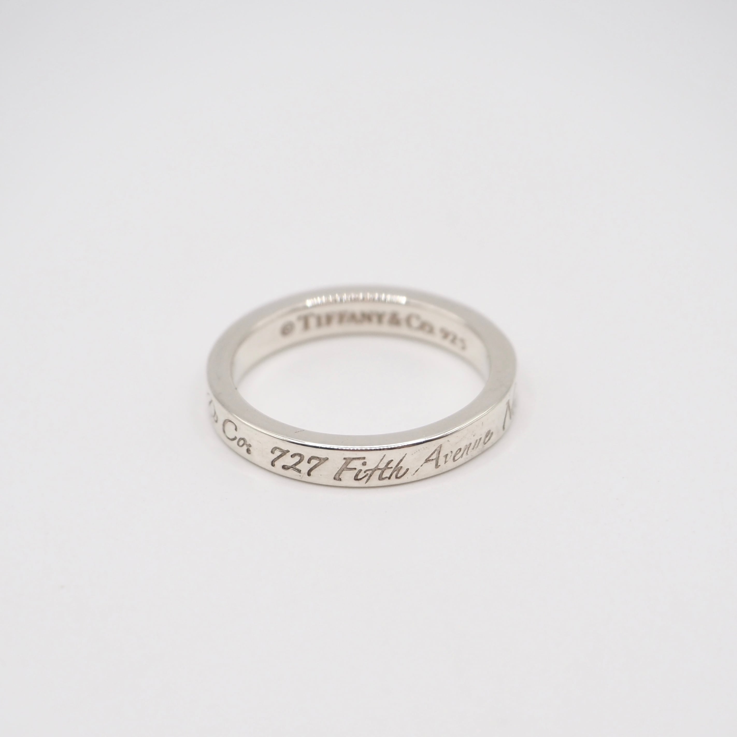 Tiffany&Co. 約9号 ノーツ ナロー リング シルバー925 ティファニー