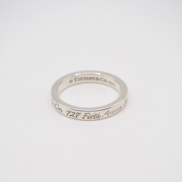 Tiffany&Co. 約9号 ノーツ ナロー リング シルバー925 ティファニー