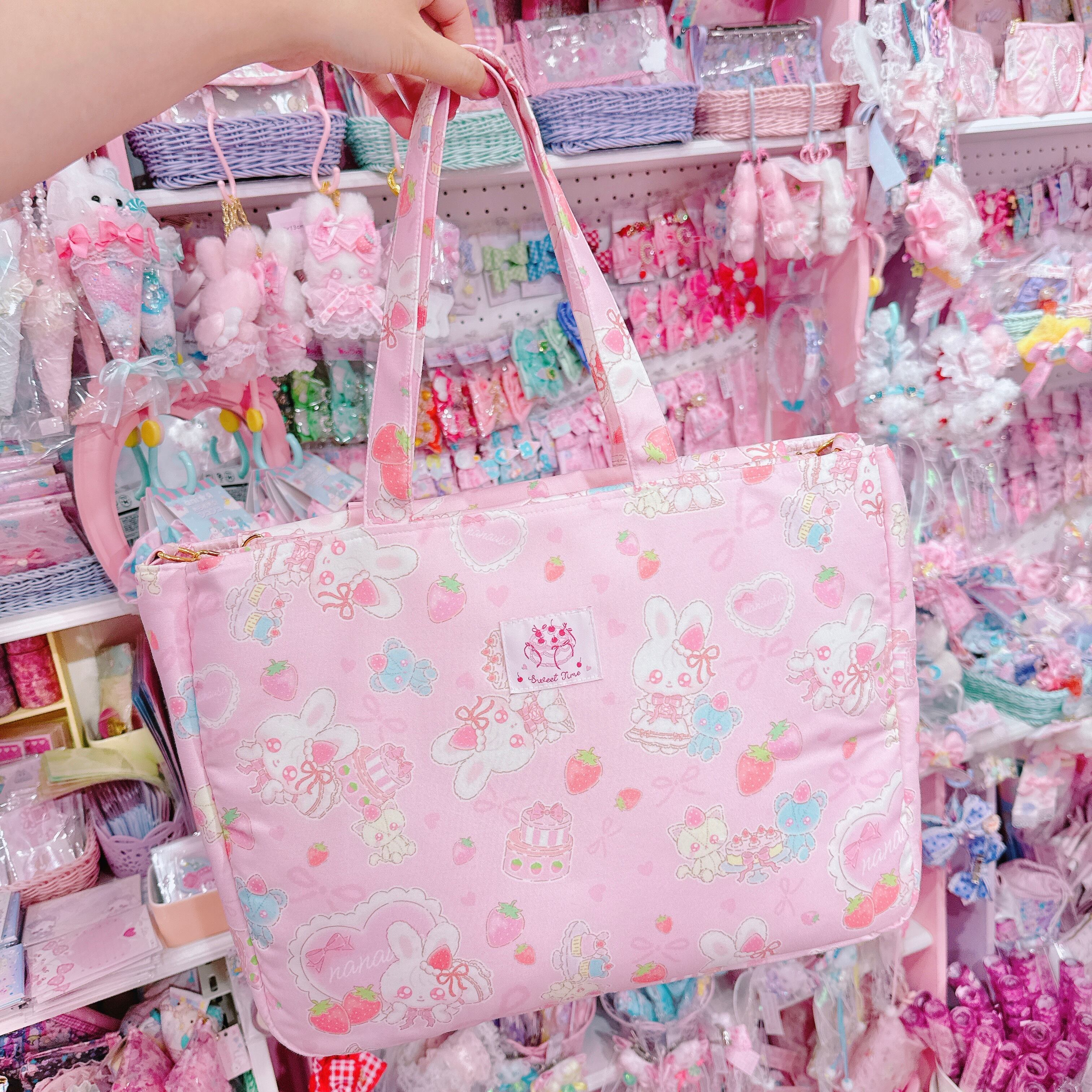 【E7】142-18推し活2wayトートバッグL