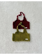 アーバンラビット / URBAN RABBIT / ベルベットホルタータンクトップ / 韓国子供服 / キッズ / 26winter〖取寄〗*XS~XL*