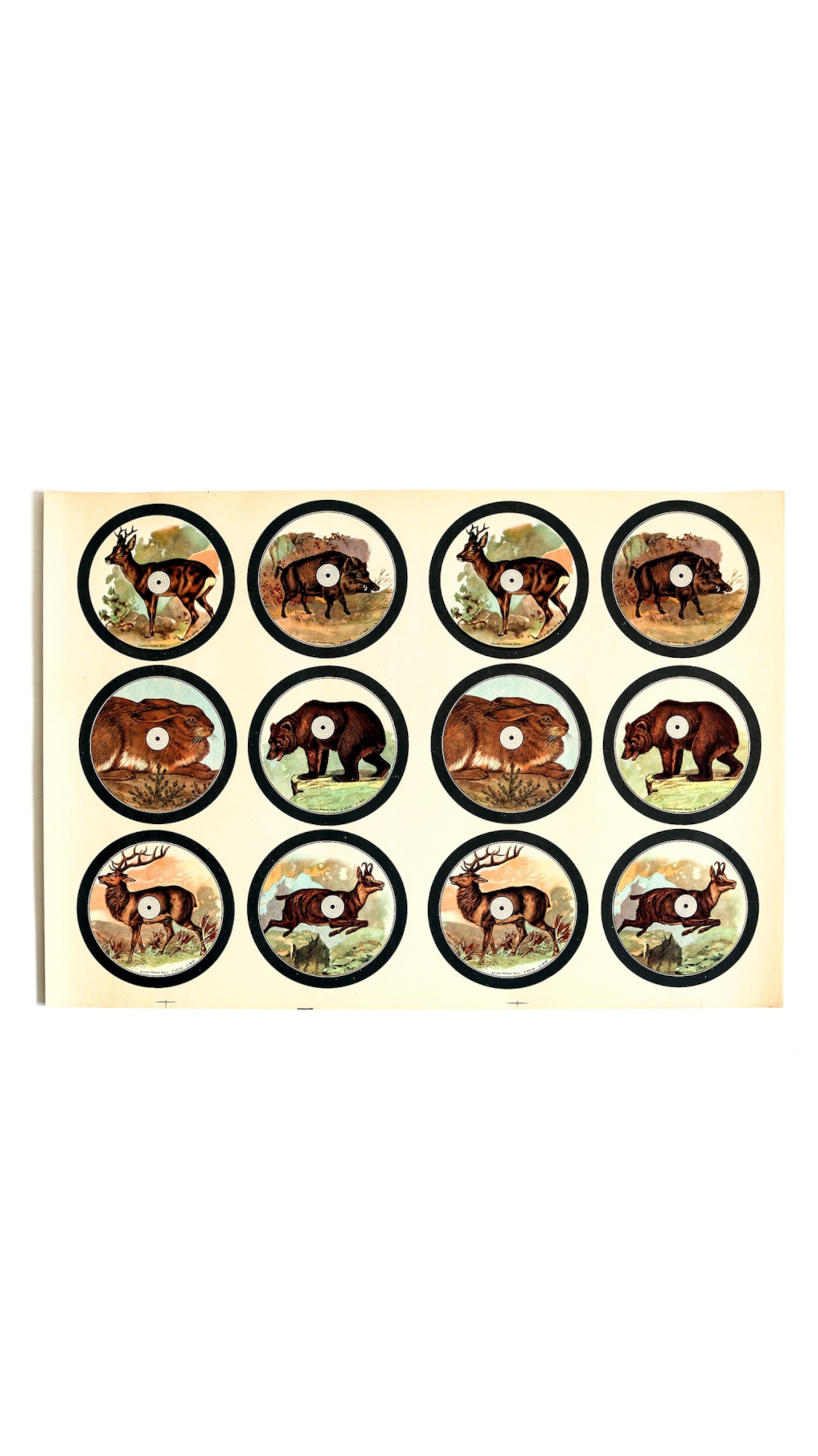 1930s animal Shooting Target