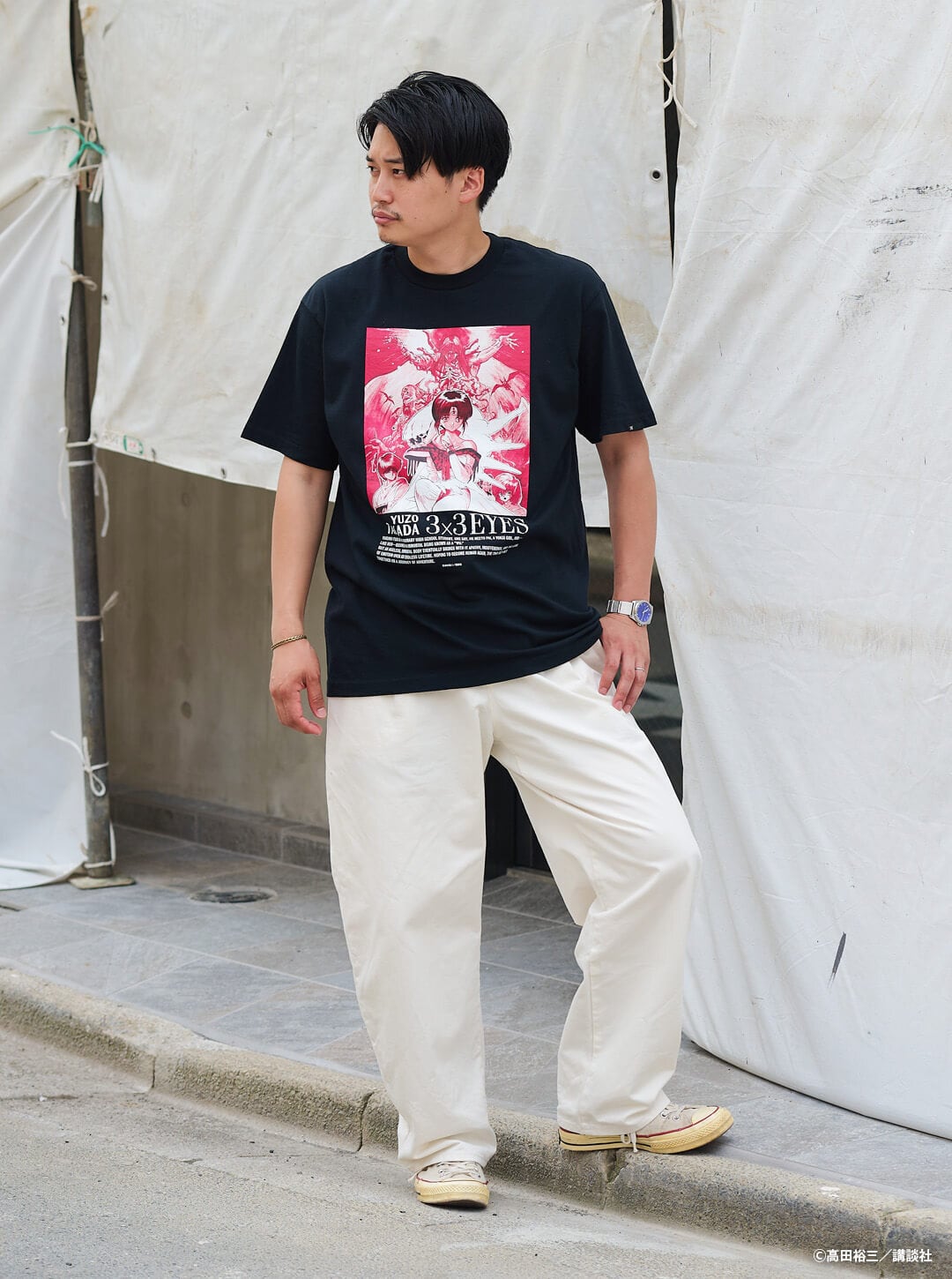 3×3EYES」T-Shirt／ Crimson | Number Rock