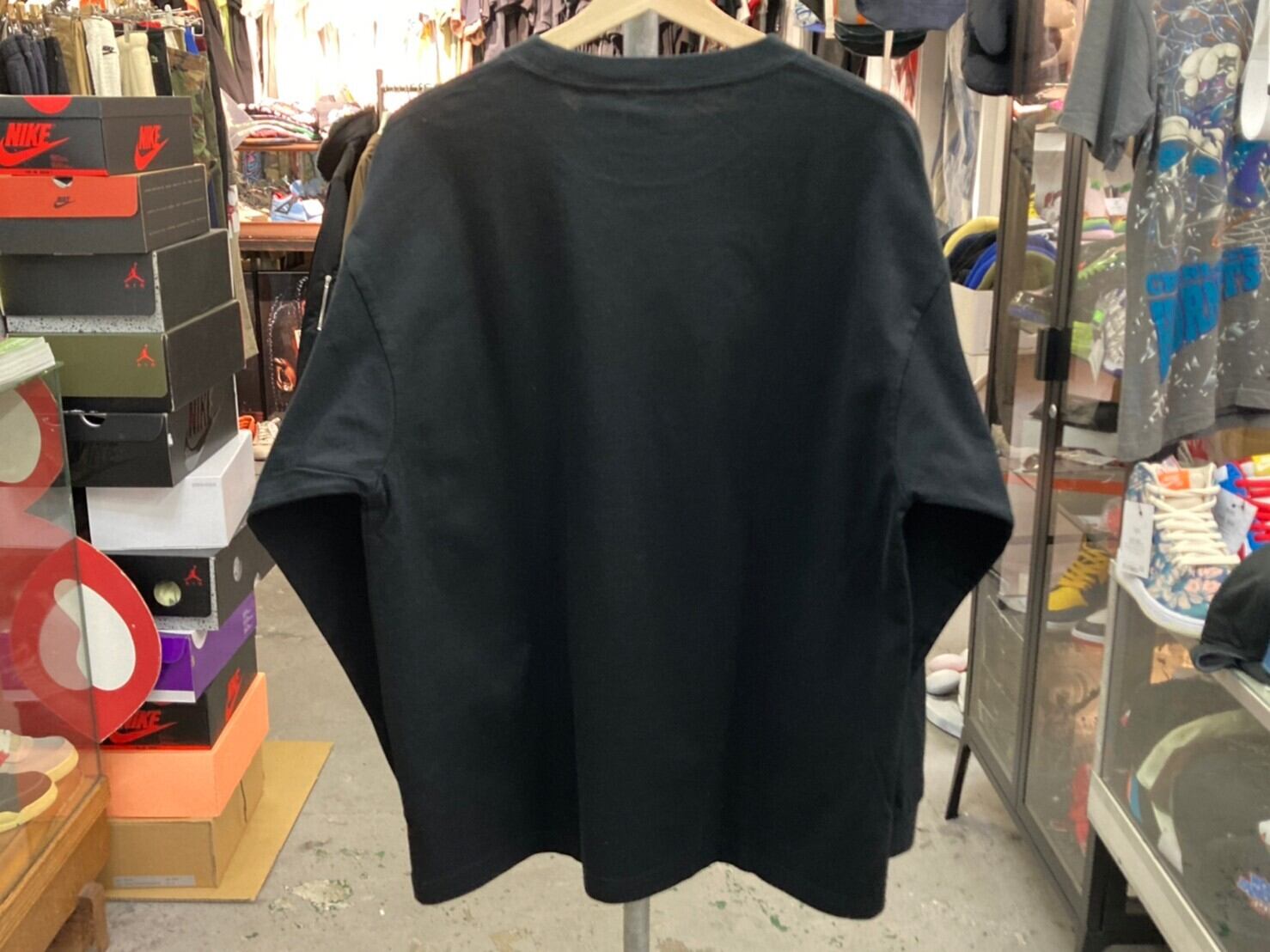 UNDEFEATED × CHAMPION HEAVY WEIGHT L/S TEE BLACK LARGE 15KK1422