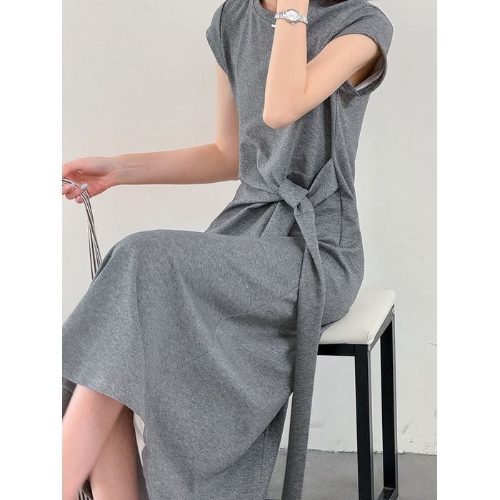 side tie one-piece & stripe bag set 14554 | abeille
