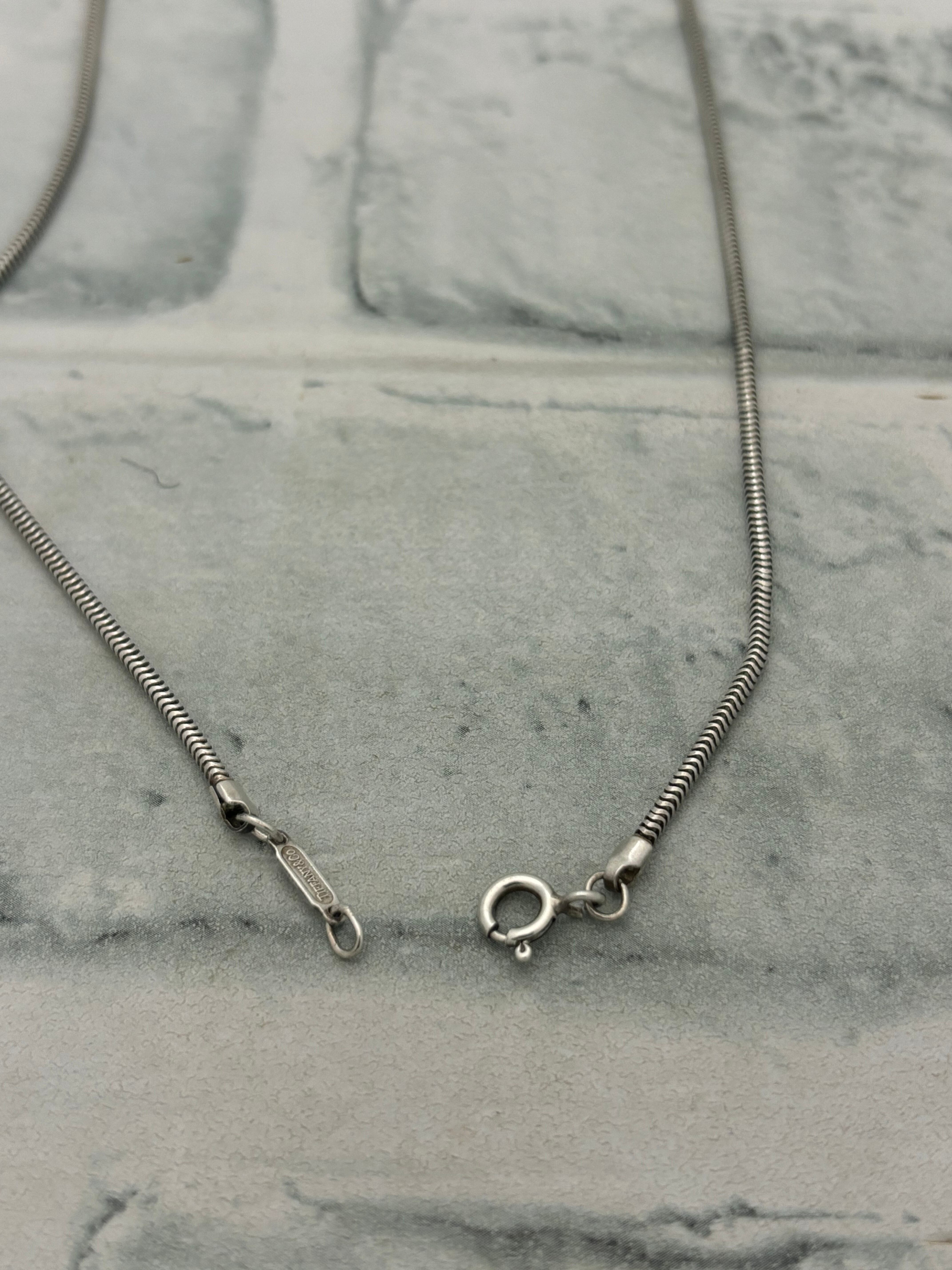 美品　オールドティファニー　 スネークチェーン ネックレス オールドティファニー TIFFANY スネークチェーン ネックレス | Pay ID