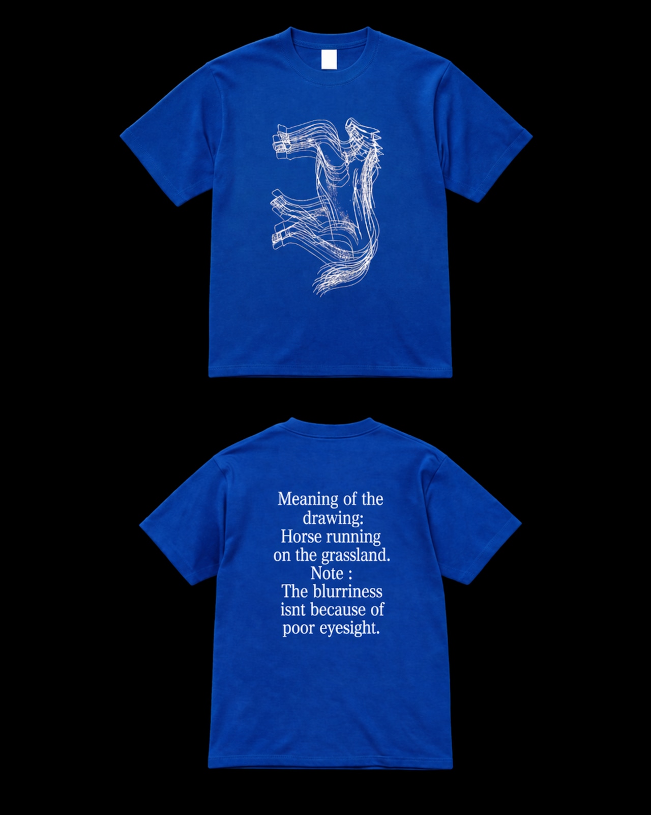 Running Horse (BLUE) Tee | CONVENIENCE YOUNG