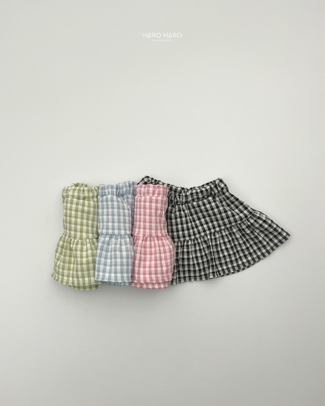 【即納/Ｍ/Ｌ】HAROHARO/check skirt pants