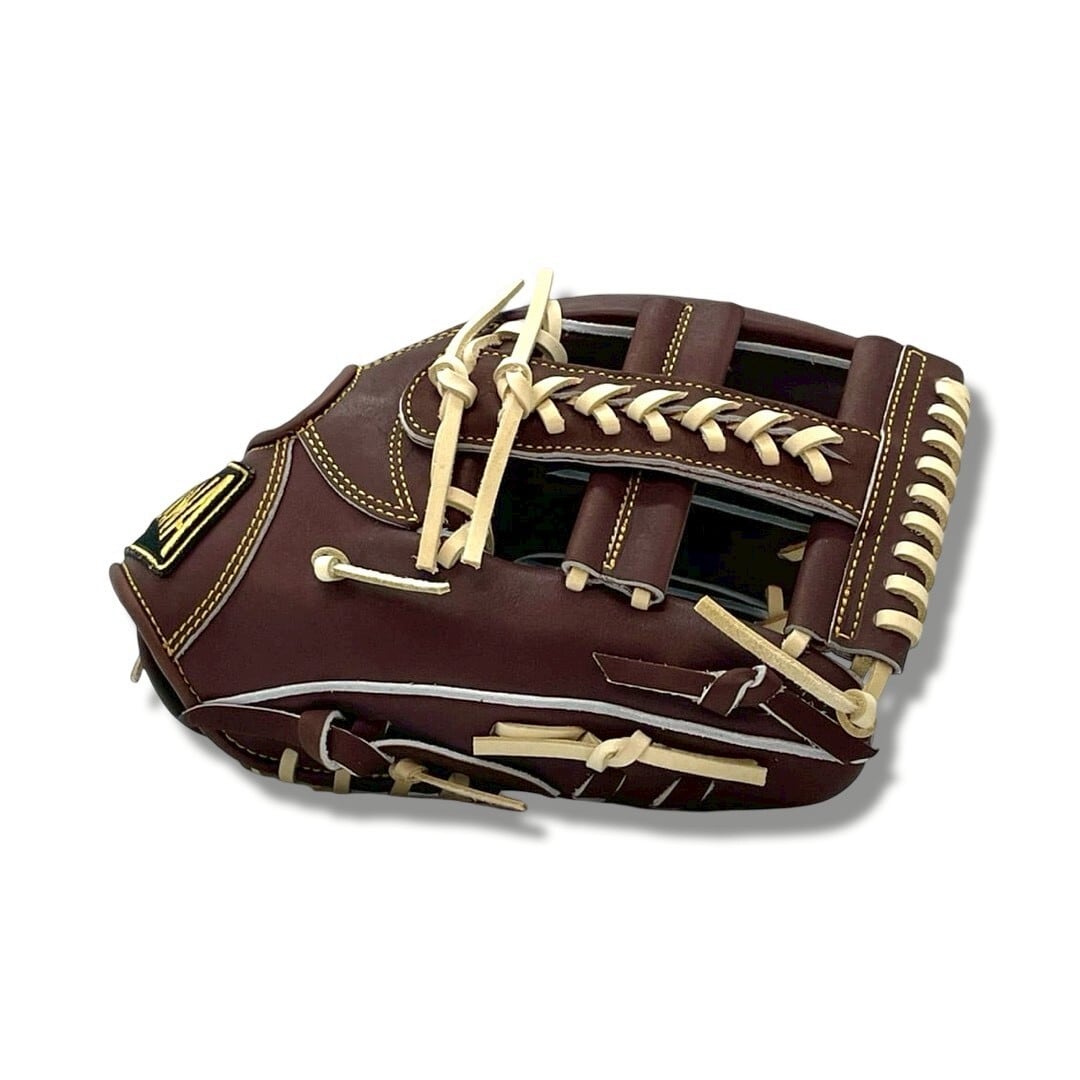【硬式】玉澤 内野グローブ DELUXE TUG-05DX Vクロスウェブ(本体:ショコラブラウン 紐:キャメル)_04