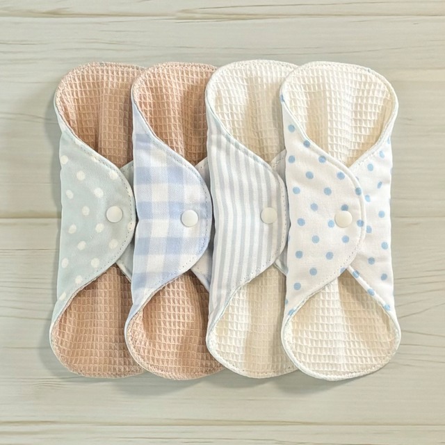 夏限定✩さわやか布ナプキン ワッフル オーガニック 10枚セット 211