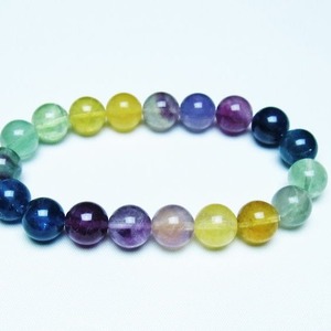 フローライト ブレスレット 11mm 蛍石 螢石 ブレス 一点物 メール便可 [M便 1/10] 111-45710