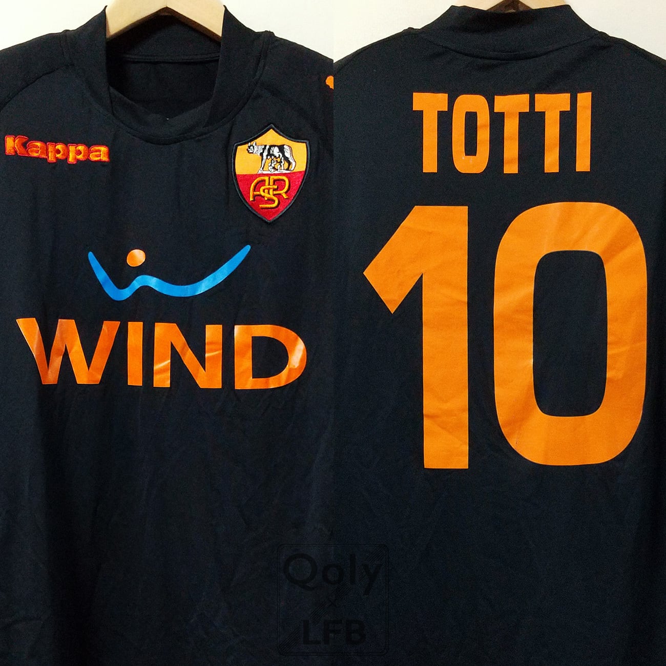 ローマ 2008-09 Kappa サード半袖 #10 TOTTI フランチェスコ・トッティ（インポートXL） | Qoly × LFB  Vintage 　 powered by BASE