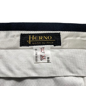 vintage HERNO black brushed wool slacks