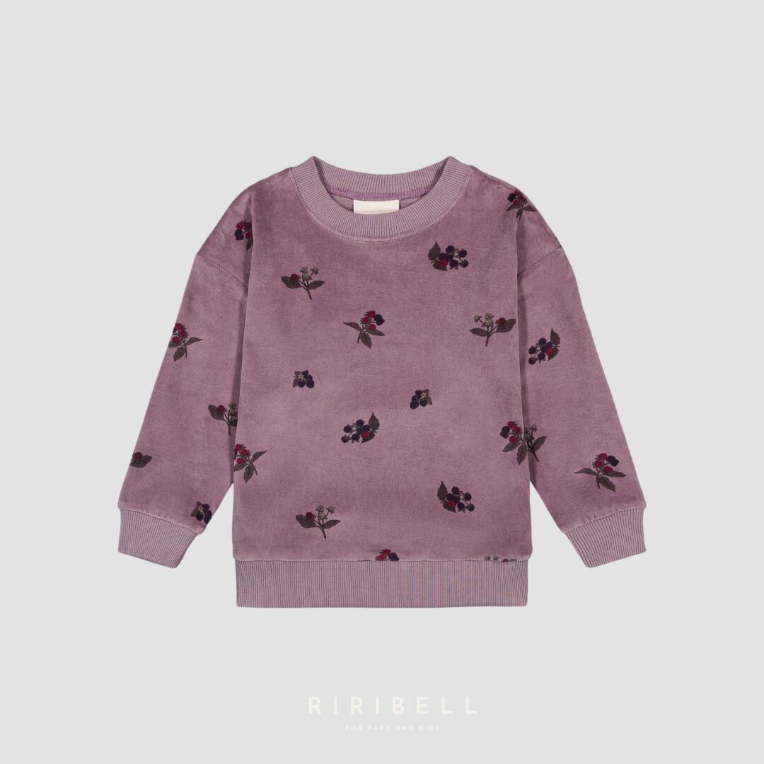 【STUDIO BOHEME】BART SWEAT-SHIRT -MAUVE / BLACKBERRIES <36M/4Y>