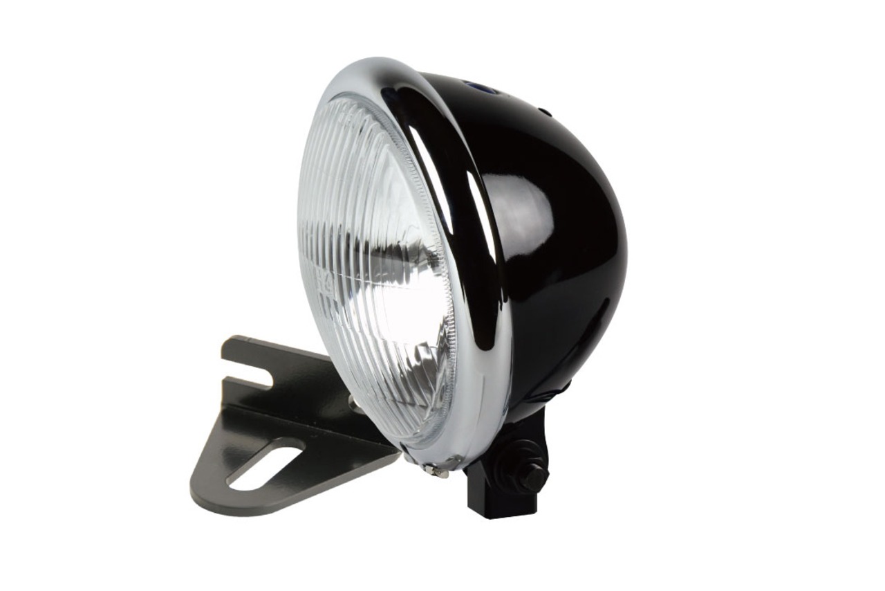 5-3/4”Bates type head light - with bracket BLACK/CHROME ／Renaissa