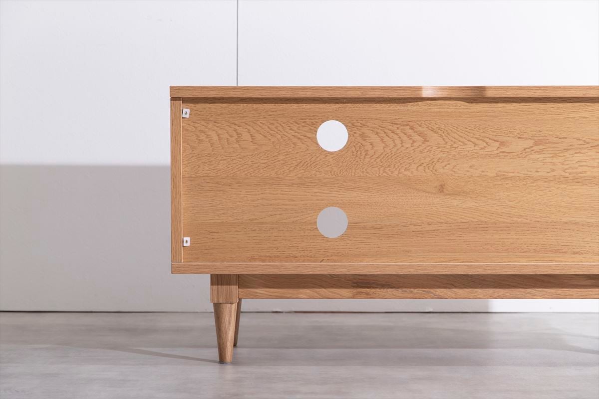 【美品】ローボード TVボード テレビ台 天然木 ラタン 天然ラタンと美しい木目調を使用した、ナチュラルで温かみある