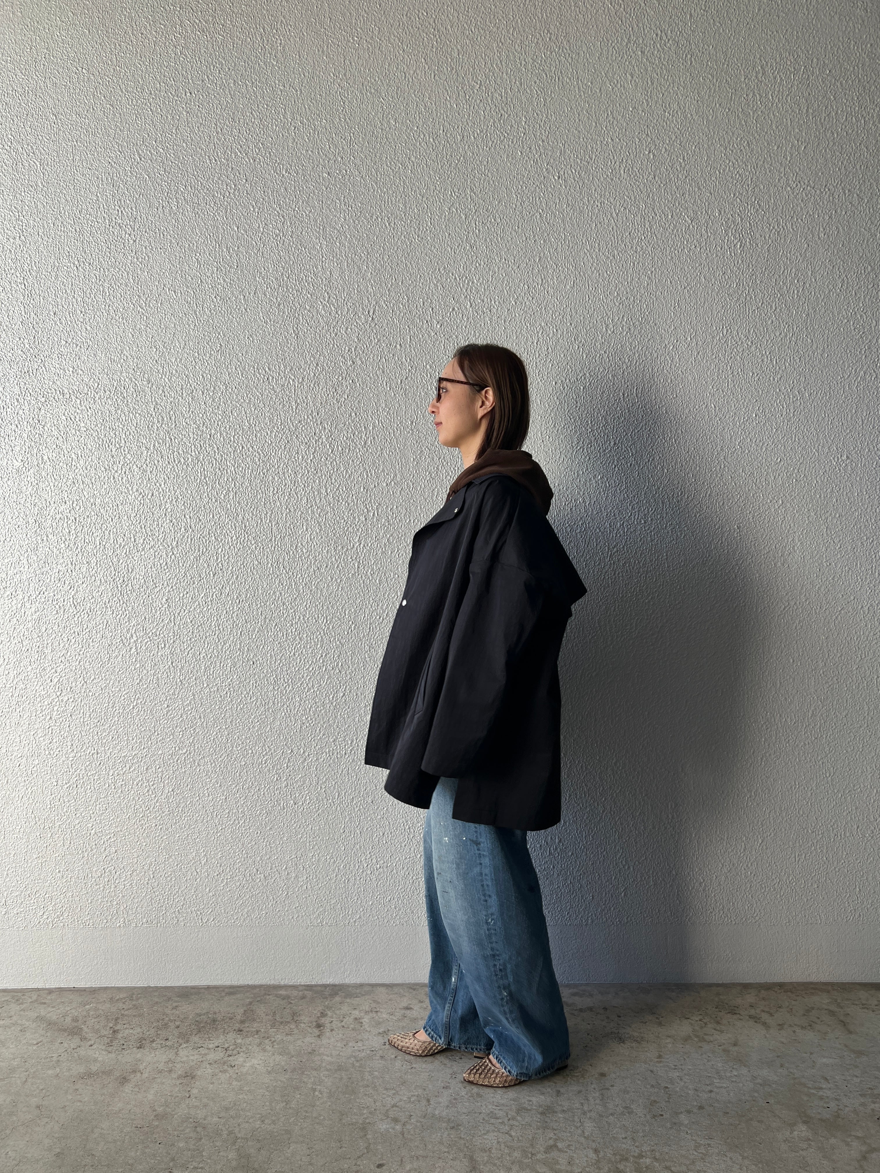 【LEMELANGE】オーバーサイズショートトレンチ　8613901