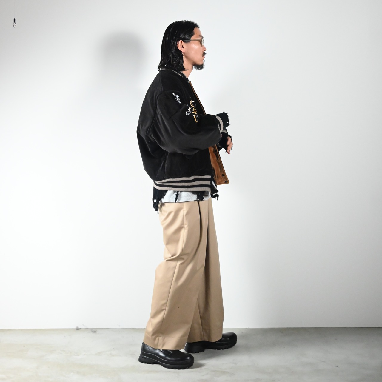 LEH26AW新作Embroidery SKA Reversible Blousonコーディネート