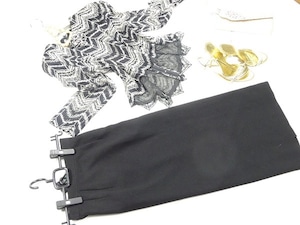 ★送料無料★9号（Ｍ）☆総レ－スゴ－ジャスセットアップ(OPN6492)