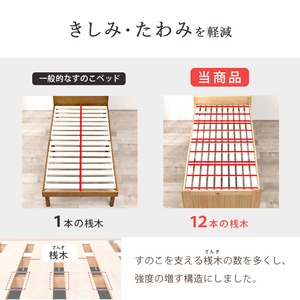 【組立式】宮棚付きセミダブルベッド すのこフレーム ボンネルコイルマットレスセット 3色展開 一人暮らし ワンルーム 幅125cm