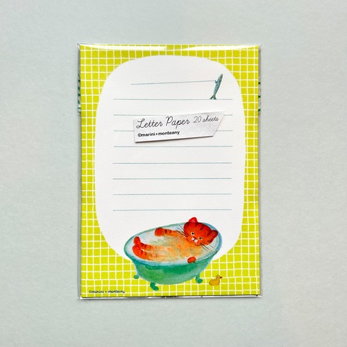 Letter paper(s) お風呂cat