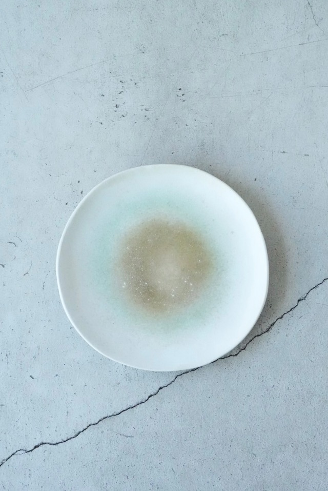【palette pottery】プレート 直径約17㎝ | パン、ケーキ、副菜など (2607-29)