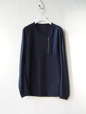 rood　neutral position knit pullover　Navy【RAT-1514-navy】