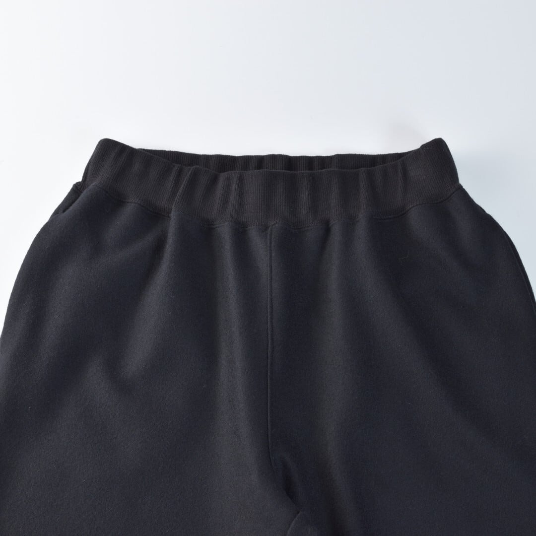 Fabrique en planete terre ファブリケアンプラネテール ウールメルトンスリムパンツ・ブラック あたたかなメルトンニットのスリムパンツが出来上がりました【送料無料】
