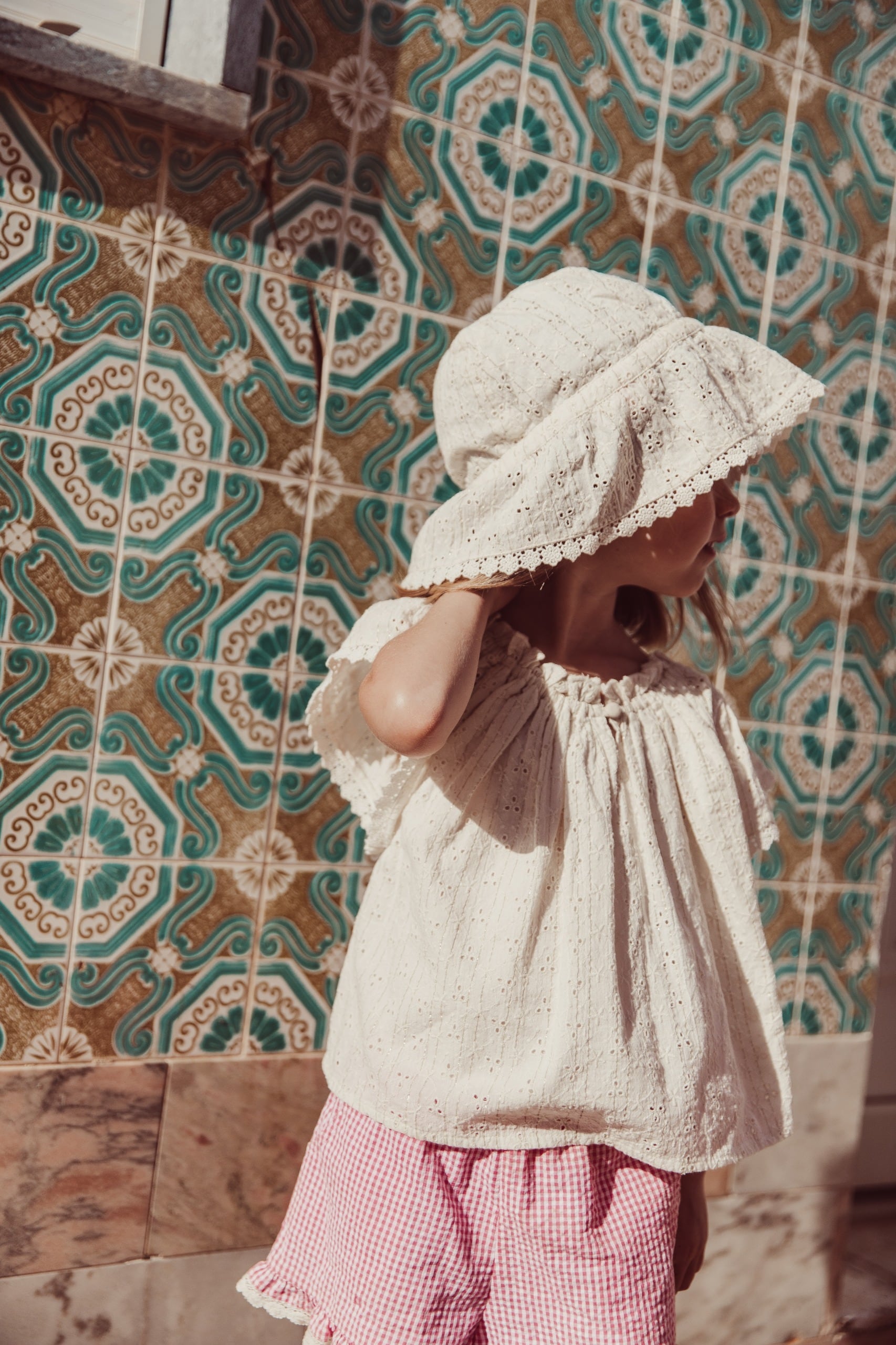 Bonjour Diary / Swim Suit - Marguerite Print - 2y, 4y, 6y | PAY ID
