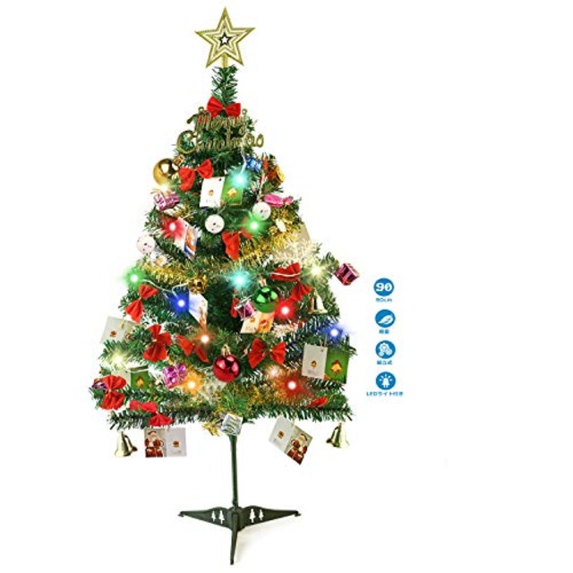 Jpcs J Konky クリスマスツリー 50cm 卓上 ミニ ツリー 90cm 大型 ツリー ライト付き 電飾つき セット かわいい クリスマスグッズ インテリア 用品 クリスマスプレゼントに最適 おしゃれ 高級クリスマスツリー 北欧 可愛い クリスマスツリー90ｃｍ Az Japan Classic