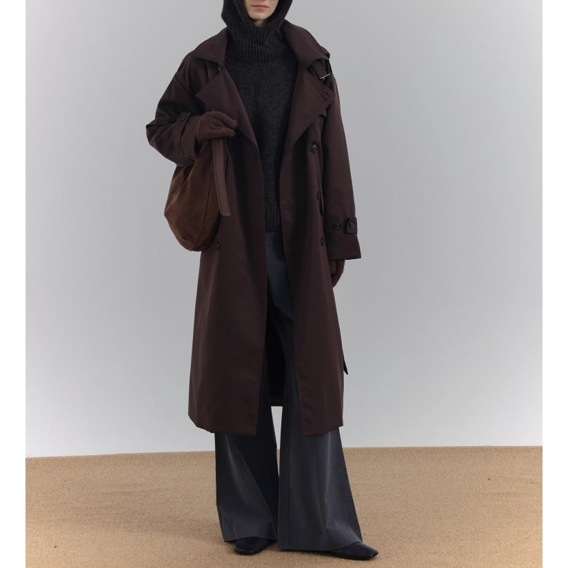 オーバーサイズ クラシックトレンチコート 2color MOJ0236