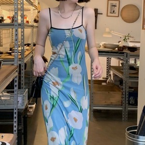 レディース ワンピース キャミワンピ ロング ノースリーブ 大人可愛い きれいめ おしゃれ かっこいい ラフ ガーリー クール 都会的 ナチュラル 花柄 春 夏 通勤 デート お出かけ お泊まり イベント リゾート 旅行 海 レストラン ビーチ 公園 女子会 休日 バカンス ホテル ショッピング コンサート ライブ カフェ フェス 韓国 コーデ 楽ちん プレゼント 普段使い 着回し モテ インスタ映え フリーサイズ ライトブルー