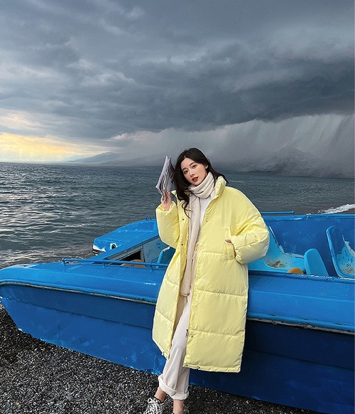 【秋冬新作】ファッションコート♪イエロー/ブルー2色展開◆#scomto-2632a7