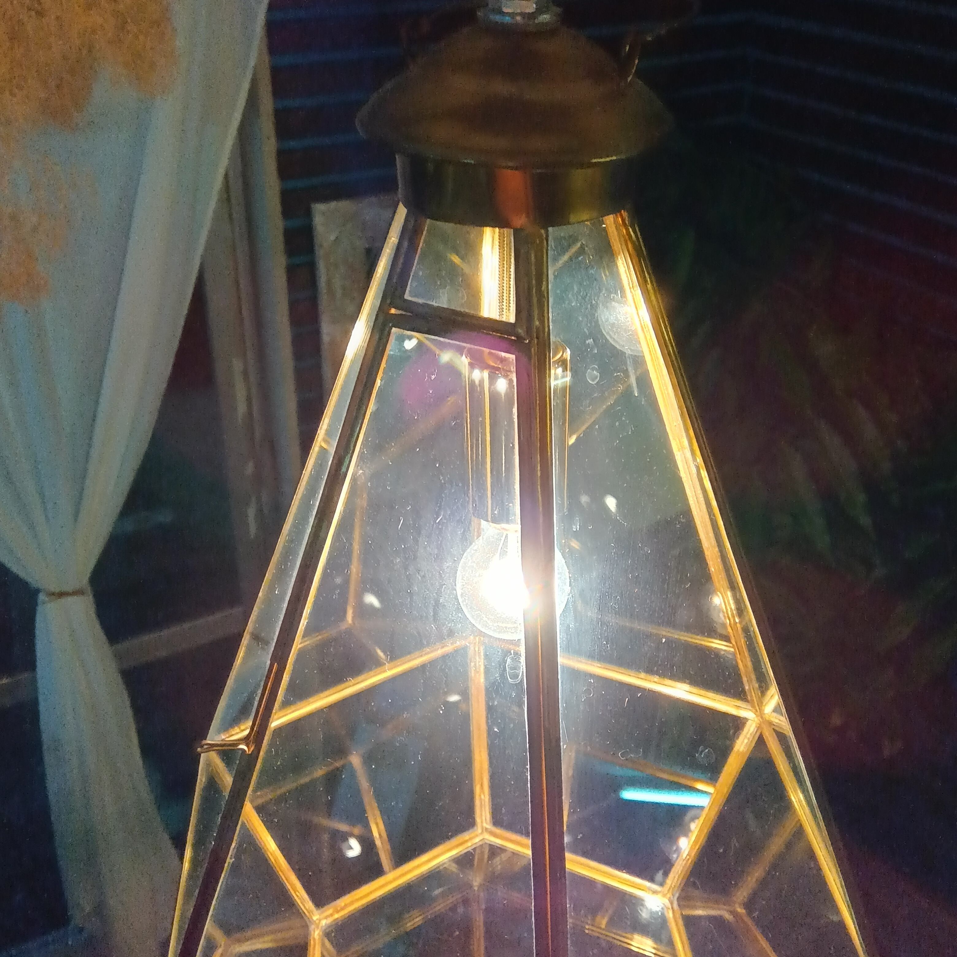 ペンダントライト ガラス 真鍮 ダクトレール 照明 テラリウム ガラス