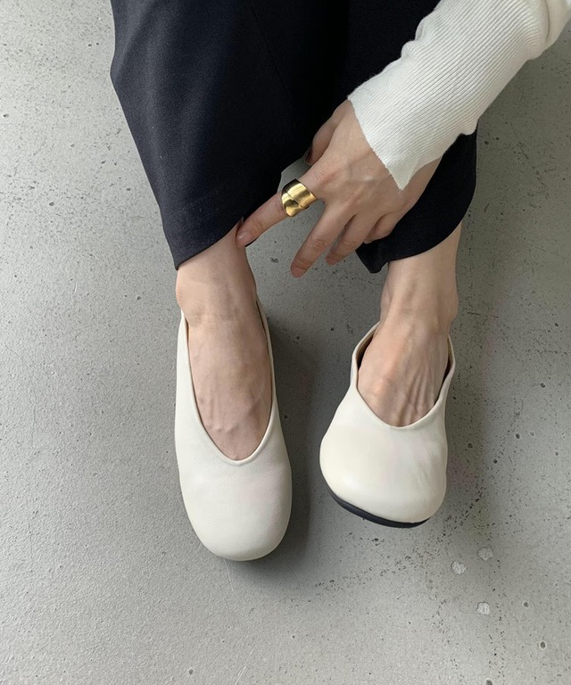 ラウンドトゥバレエシューズ p0052