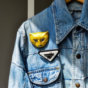 "GUCCI by  Alessandro Michele"large cat brooch