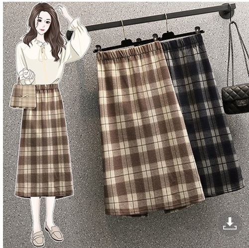 【大きいサイズL-4XL】ファッションミニスカート♪カーキ/ダークブルー2色展開◆#sedmvm-2613017