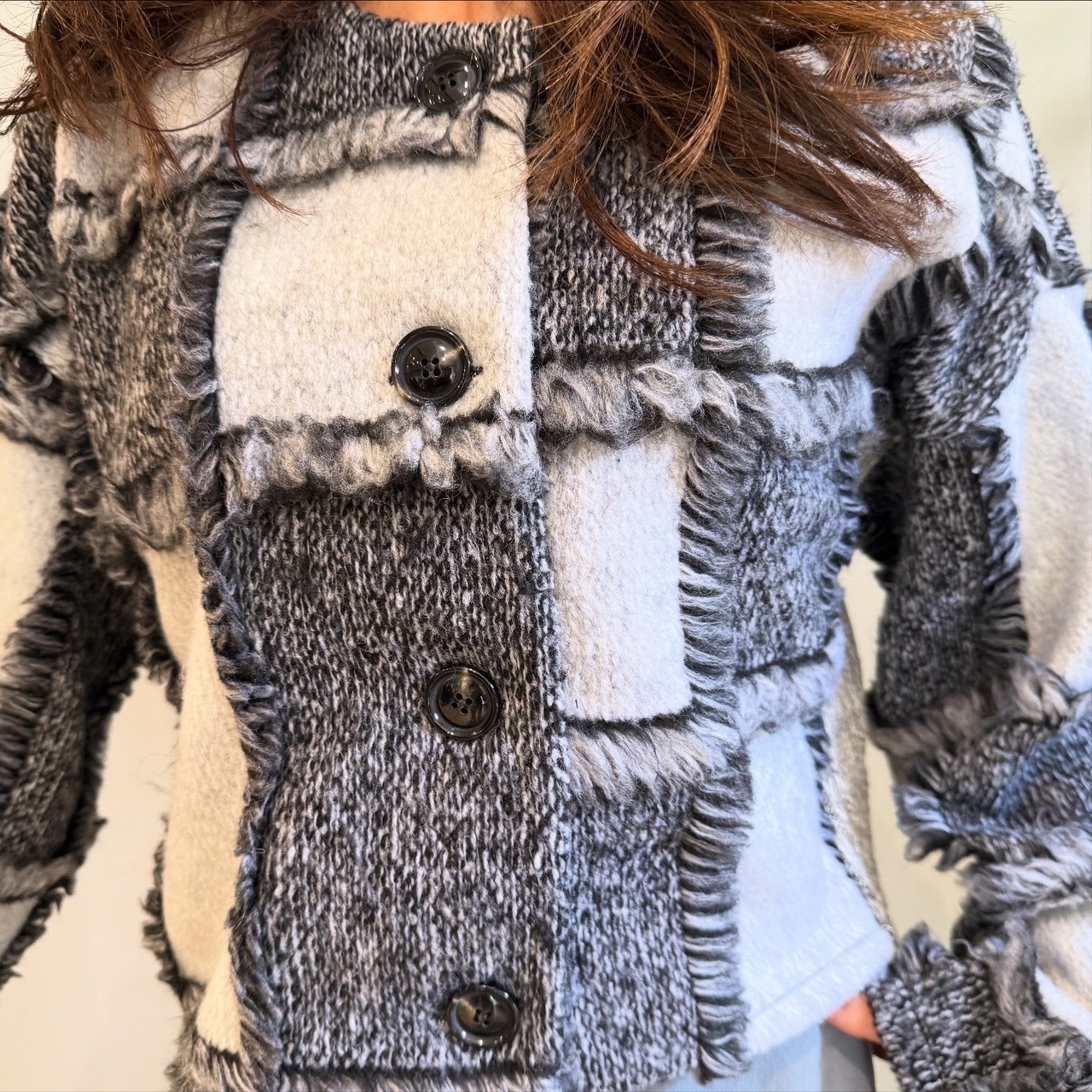 エイミーロウ  Eimee Law ニットJQクロップドJK