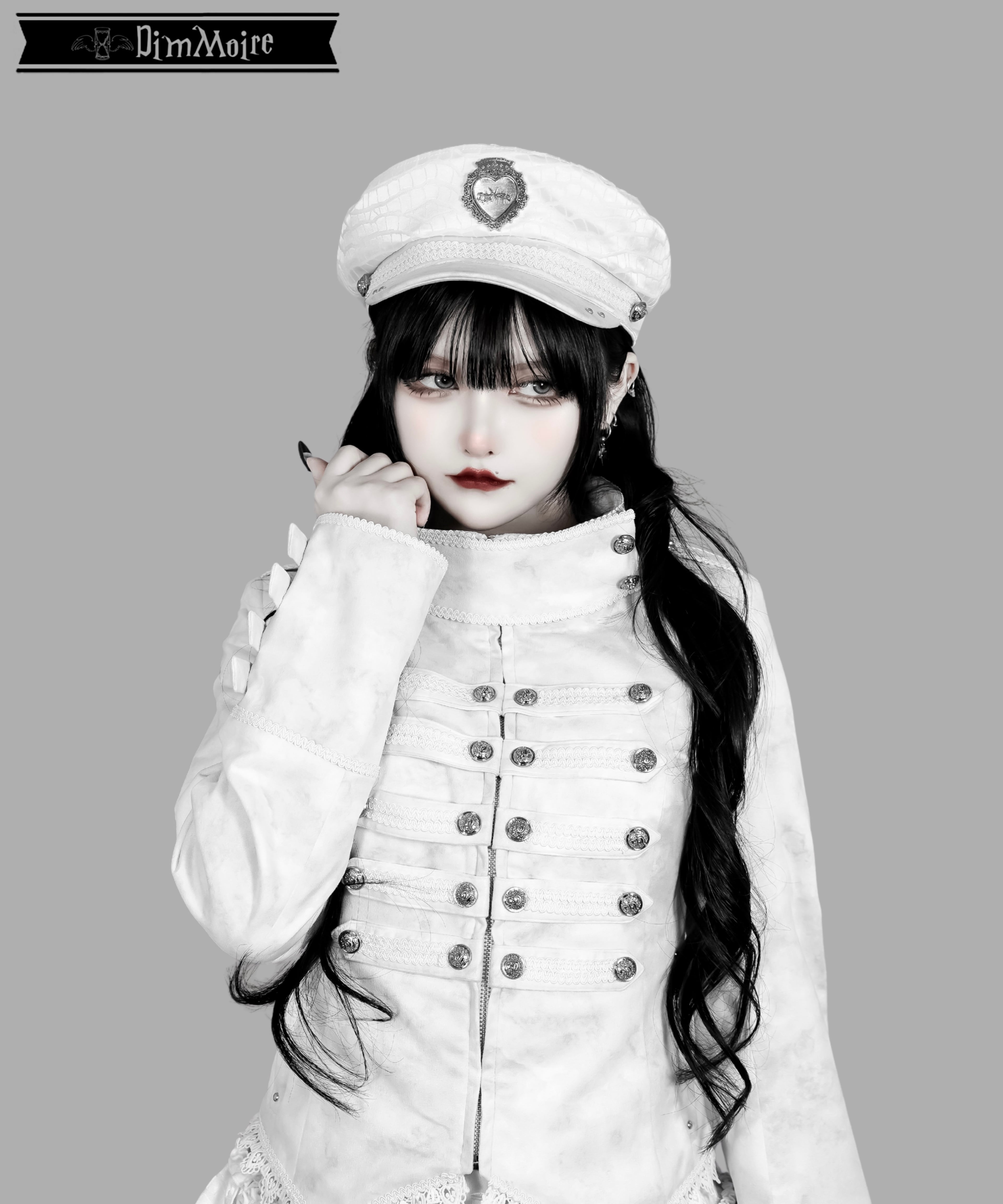 HeartCoreミリタリーキャップ【White】 | DimMoire