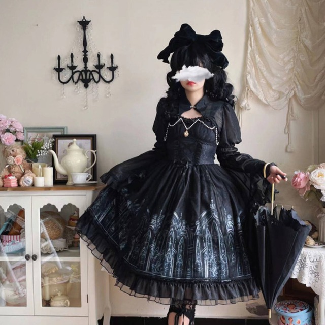 SEASONZ ゴスロリ JSK ジャンパースカート 病みカワ ゴシック 暗黒